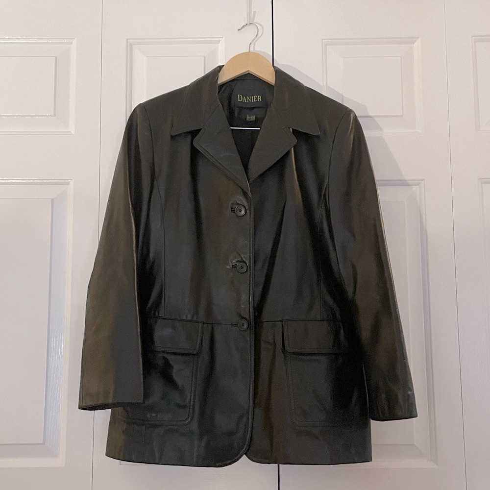 Danier Black Leather Jacket